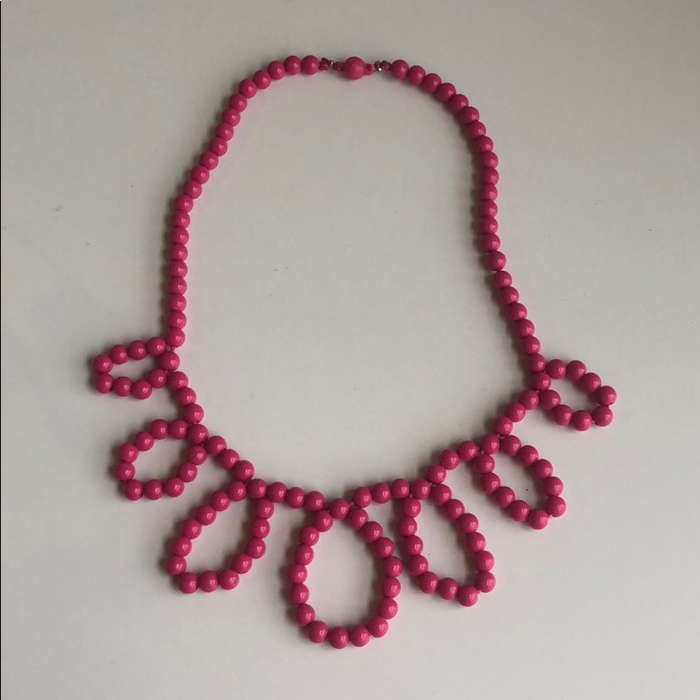 Pink circular necklace crewcuts
